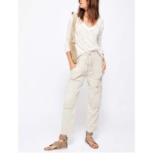 Free People Feelin Good Utility Pull On Pants Natural